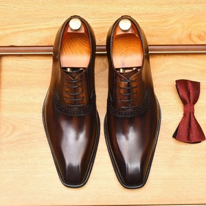 <span class=keywords><strong>Scarpe</strong></span> Oxford Formali da <span class=keywords><strong>Uomo</strong></span> Personalizzabili all'Ingrosso, Calzature Vintage Britanniche con Lacci, <span class=keywords><strong>Scarpe</strong></span> in Pelle per Matrimonio - Product Image 2