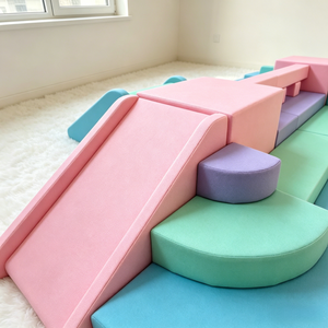 Grands blocs d'<span class=keywords><strong>escalade</strong></span> en mousse, ensemble de jeux souples, équipement de terrain de jeu sensoriel sûr pour les tout-petits, usage commercial en centre commercial - Product Image 2