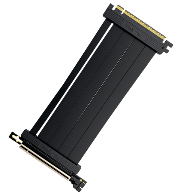 KBQ PCIE 5.0 Riser Cable Ultra-Flexible 128GB/s Bandwidth GPU Extension Vertical GPU Mount for RTX 5090 4090 & RX 9000
