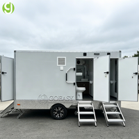 Unité de toilettes portables Goeasy pour camping-car et unité de toilettes préfabriquée, remorque de toilettes extérieure personnalisée avec douche