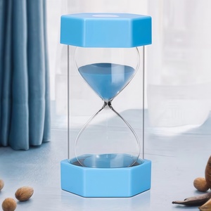 Minuteur Sablier en Plastique pour Enfants 5/15/30 Minutes, Bouteille de Sable Coulant Anti-Chute en Forme d'Entonnoir, Design Moderne et Créatif, Musique - Product Image 2