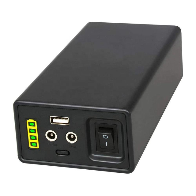 11.1V 12800mAh Portable Lithium Ion CPAP Battery with DC 12V & 5V USB Output, Built-in Charger, 18650 Cells, High Safety