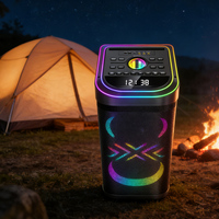 Altavoz de Karaoke Bluetooth con Micrófono, Altavoz para Fiestas al Aire Libre, Altavoz de Karaoke Dual de 10 Pulgadas con Micrófono y Bluetooth