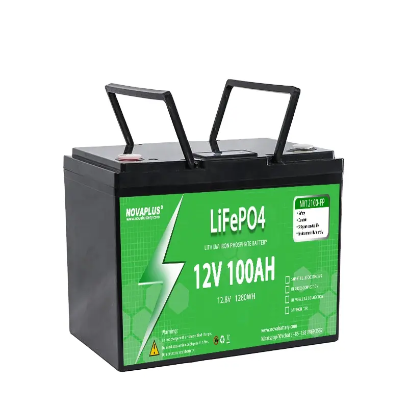 노바 Lifepo4 12V 100Ah 200Ah 태양 에너지 저장 배터리 팩 배터리 케이스 리튬 12.8V Lifepo4 에너지 저장 배터리
