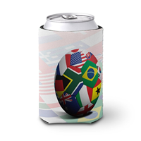 Sac isotherme pliable et portable en néoprène motif dessin animé pour le championnat de football 2026 – Capacité 20L – Idéal pour les canettes et le plaisir