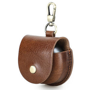 Funda Protectora Minimalista de Cuero Genuino para Auriculares Huawei Freeclip, Estuche de Cuero para Auriculares - Product Image 3