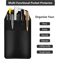 Étui à stylos en PU personnalisé HaoRan avec logo, sacs d'emballage pour stylos, organiseur de stylos, pochette pour crayons, étuis à crayons, pochette pour stylos faite à la main
