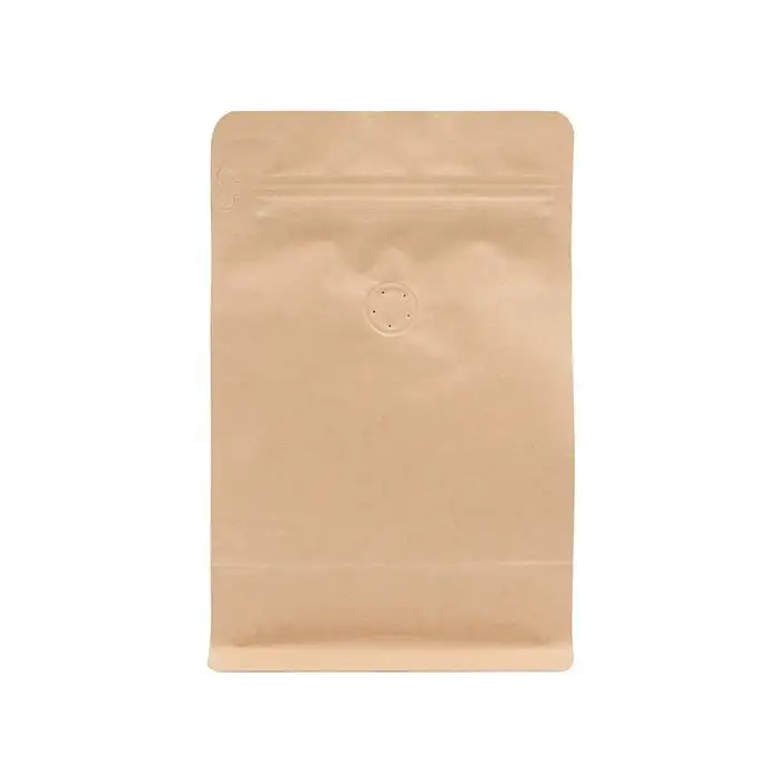 Applicateur d'étiquettes de sacs de café biodégradables Grains de café vert Sacs de 50kg Sacs de café kraft avec valve et fermeture éclair