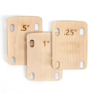 HIVE3pcs Cales de réglage de la hauteur du manche de guitare 0.25 0.5 1 Degré en érable pour guitare électrique, pièces de rechange pour manche de guitare - Product Image 1