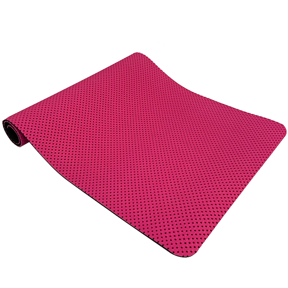 Новый продукт нескользящая поверхность анти разрыв покрытая цельной полиуретановой кожей двухсторонний Прочный TPE йога коврик для занятий спортом