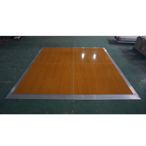 Suelo de madera brillante de fácil instalación para escenarios, fiestas y pistas de baile portátiles. - Product Image 1