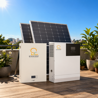 Kit de système d'énergie solaire hybride BR SOLAR 5-10kW avec batterie LiFePO4 et 48V pour appareils électroménagers et utilisation hors réseau