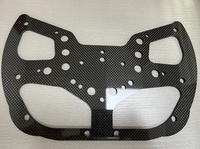 Plaque de volant haute résistance en fibre de carbone, pièces de simulation de course personnalisées en fibre de carbone