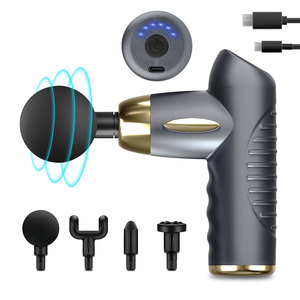 Massage Súng xách tay fascia súng 4 hoán đổi cho nhau đầu massage 6 tốc độ sâu mô cơ bắp Massager cho cơ thể thư giãn hình - Product Image 3