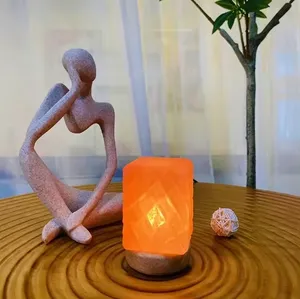 2024 Home Spa Experience Luxury Crystal Special-shaped Himalayan Salt Pink Stone Himalayan Salt Stone Portable night light
