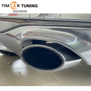 ปลายท่อไอเสียคาร์บอนไฟเบอร์ทรงรีแบบยูนิเวอร์แซล, ฝาครอบท่อไอเสียทรงรีขนาดใหญ่แบบเฉียง ซ้ายและขวา - Product Image 6