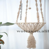 PH792 Mignon bohème Crochet d'animal familier de corde de meubles Macramé chat hamac suspendu Tissé chien lit murale En Macramé chat swing cadeaux amoureux