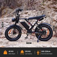 Vélo électrique 250W FatBike H9 S8 V20 G60 Ebike avec moteur puissant, livraison rapide depuis les entrepôts USA et UE