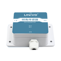 UBIS-63 UNIVO 산업용 3축 경사계 아날로그 각도 측정 기울기 센서 정확도 0.05 RS485 IP65 ABS