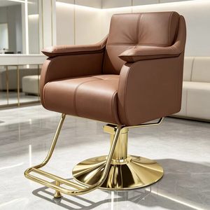 Hair Chair Salon <b>Leather</b> With Large Seat and Modern Armrests Suitable Salon Chair for Professional Barber Chair - Product Image 1