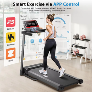 Tapis roulant électrique compact et portable, inclinaison automatique à 15 %, capacité de charge de 150 kg, pliable, avec moteur de <span class=keywords><strong>3</strong></span>,5 CV - Product Image 3