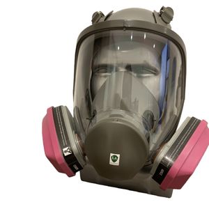 Masker Gas <span class=keywords><strong>Respirator</strong></span> wajah penuh, dapat digunakan kembali Anti amonia asam tambang kimia penutup wajah dengan kaleng Filter udara - Product Image 3