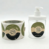 Etiqueta de Vinilo Impermeable con Logotipo Personalizado para el Cuidado de la Piel, Etiqueta Cosmética para Rubor, Impresión de Etiquetas en Rollo, Etiqueta para Envases de Crema Facial