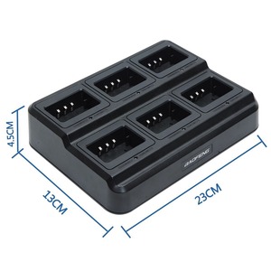 Baofeng ที่ชาร์จ6ช่องสำหรับ BF 888S PLUS V1ซีรีส์23X13X4.5ซม. ชาร์จเร็วพร้อมไฟแสดงสถานะ LED - Product Image 3