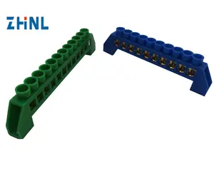 Parçaları anahtar ve priz sırbistan özel ZHNL fabrika sıcak satış besleme Dc güç paneli dağı 8 delik nötr Terminal blok