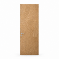 Porte en panneau de bois massif à grain torsadé sculpté, placage texturé 3D pour porte de chambre, panneau mural, sur mesure 1220x2440mm, E0 Eco Bulk