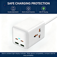 Bloc d'alimentation multi-ports VAYSMA 60W, prise universelle, 2 ports Type C, 2 ports USB A, multiprise de voyage