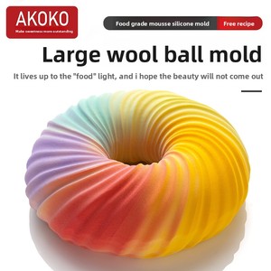AKOKO Donut Round Mousse Moule en silicone Moule à chocolat Pâtisserie française Moule à gâteau - Product Image 2