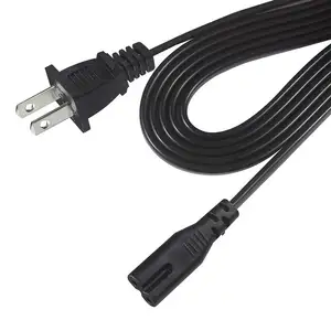 Polarisierter 2-poliger Wechselstrom kabel anschluss Iec320 Abbildung 8 Nema 1-15p C7-Netzkabel