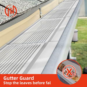 Gouttière en aluminium fabriquée en Chine, <span class=keywords><strong>prix</strong></span> d'usine, filtre à feuilles en maille d'aluminium, gouttière de toit - Product Image 4