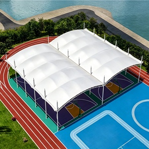 Basketball Court Cover Tensioned Structure Sports Roof Paddle Tennis Court Material PVDF <b>Tent</b> Basketball Court <b>Tent</b> - Product Image 1