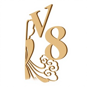 Insegna da parete personalizzata in acciaio inossidabile spazzolato con numeri per camere d'albergo, con montaggio a parete - Product Image 5