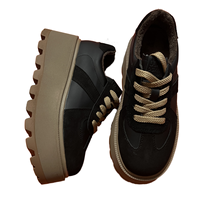 Chaussures de course pour femmes Dexun, automne, rehaussantes, à semelle épaisse, à lacets, décontractées, tendance étudiante, semelle intérieure en PU haute qualité