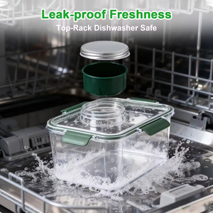 Nouvelle boîte à salade portable avec compartiment intégré, pot à salade amélioré anti-fuite, grande boîte à lunch pour salade, récipient à salade - Product Image 4