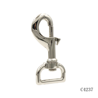 Boucle de sangle de sac robuste de 25 mm, mousqueton pivotant pour laisse de chien, mousqueton à déclenchement en métal