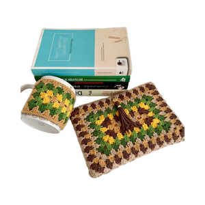 Funda de <span class=keywords><strong>libro</strong></span> de ganchillo a mano con flor de sol bonita, regalos para amigos, cubierta de <span class=keywords><strong>libro</strong></span> de Material de algodón <span class=keywords><strong>Amigurumi</strong></span> - Product Image 1