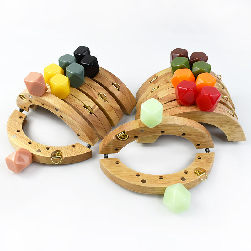 Deepeel XP054 Handbag Accessories - Colored Beads & Wood