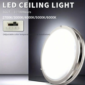 Địa phương kho 12 inch 24W 2.7K-3K-4K-5K-6K có thể điều chỉnh, 120 độ ánh sáng góc, CRI80, <span class=keywords><strong>LED</strong></span> <span class=keywords><strong>Flush</strong></span> núi trần ánh sáng lịch thi đấu - Product Image 6