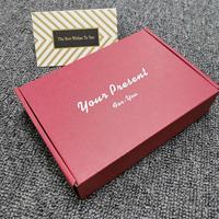 Personnalisé carton postal e-commerce emballage papier boîte d'expédition Ondulée boîte d'avion