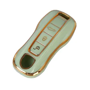 Высококачественный защитный чехол для автомобильного ключа, пустые корпуса для ключей Porsche 911 Cayenne Cars Panamera keys