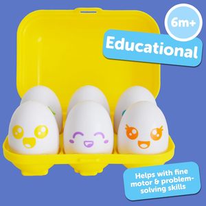 JOYSUNTOYS Juguetes <span class=keywords><strong>de</strong></span> Viaje para Bebés, Huevos Sorpresa con Sonido, Plástico, Juegos <span class=keywords><strong>de</strong></span> Clasificación y Emparejamiento para Niños Pequeños, Juguetes Sensoriales, Coordinación Mano-Ojo, 0-24 <span class=keywords><strong>Meses</strong></span> - Product Image 6