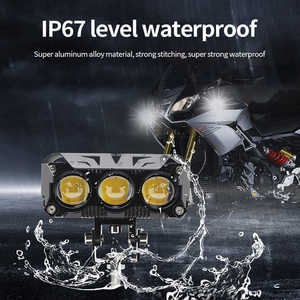 3 ống kính 9-36V màu vàng dẫn đèn sương mù hi-thấp chùm làm việc đèn 6000K Nhiệt độ màu cho 12V xe off-road lái xe hi-thấp chùm - Product Image 6