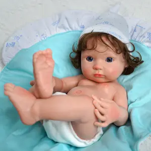 Bestseller bei Amazon 12 Zoll Full Solid Silikon Baby puppe wie eine echte Baby Neugeborenen puppe