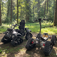 LEO DOO Quad électrique pliable tout-terrain avec une vitesse de 40 km/h