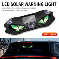 Luz de Advertencia LED Solar para Coche con Ojo Turco, Lámpara Estroboscópica de Seguridad Antirrobo con Sensor de Luz Automático para Parabrisas Interior de Vehículo