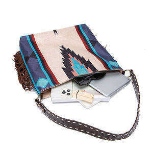 Sac à franges pour femmes, sacoche de <span class=keywords><strong>selle</strong></span> aztèque occidentale américaine - Product Image 6